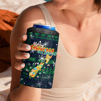 Merry Christmas New Zealand 4 in 1 Can Cooler Tumbler Xmas Travel Map - Polynesian Pride