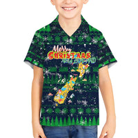 Merry Christmas New Zealand Family Matching Puletasi and Hawaiian Shirt Xmas Travel Map - Polynesian Pride