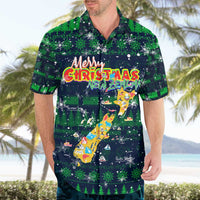 Merry Christmas New Zealand Hawaiian Shirt Xmas Travel Map - Polynesian Pride