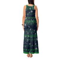 Merry Christmas New Zealand Tank Maxi Dress Xmas Travel Map - Polynesian Pride