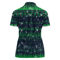 Merry Christmas New Zealand Women Polo Shirt Xmas Travel Map - Polynesian Pride