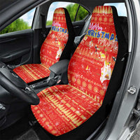 Merry Christmas Hawaii Car Seat Cover Xmas Travel Map - Polynesian Pride