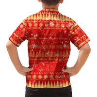 Merry Christmas Hawaii Family Matching Puletasi and Hawaiian Shirt Xmas Travel Map DT02 - Polynesian Pride