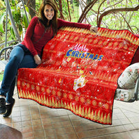 Merry Christmas Hawaii Quilt Xmas Travel Map - Polynesian Pride