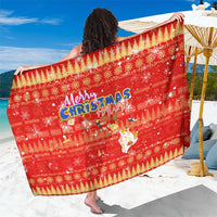 Merry Christmas Hawaii Sarong Xmas Travel Map - Polynesian Pride