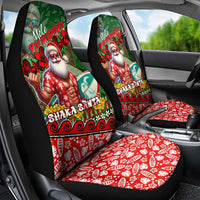 Mele Kalikimaka Shaka Santa Car Seat Cover Hawaiian Surf Christmas Design with Aloha Spirit - Polynesian Pride