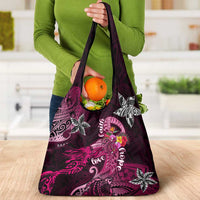 Breast Cancer Mermaid Polynesia Grocery Bag Faith Hope Love