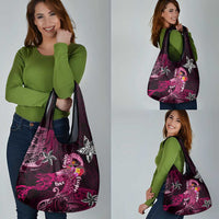 Breast Cancer Mermaid Polynesia Grocery Bag Faith Hope Love