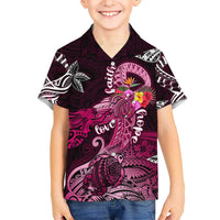 Breast Cancer Mermaid Polynesia Hawaiian Shirt Faith Hope Love