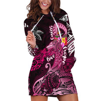 Breast Cancer Mermaid Polynesia Hoodie Dress Faith Hope Love