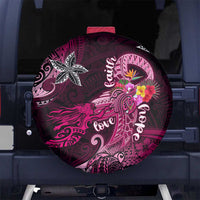 Breast Cancer Mermaid Polynesia Spare Tire Cover Faith Hope Love