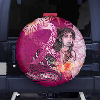Breast Cancer New Zealand Spare Tire Cover Maori Aotearoa Girl Pink Out