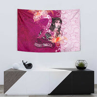 Breast Cancer New Zealand Tapestry Maori Aotearoa Girl Pink Out