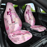 Breast Cancer Polynesian Car Seat Cover I Can Do All Things Through Christ