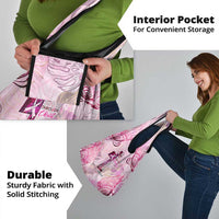 Breast Cancer Polynesian Grocery Bag I Can Do All Things Through Christ