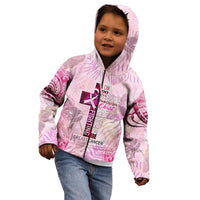 Breast Cancer Polynesian Kid Hoodie I Can Do All Things Through Christ