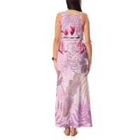 Breast Cancer Polynesian Tank Maxi Dress I Can Do All Things Through Christ