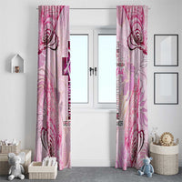 Breast Cancer Polynesian Window Curtain I Can Do All Things Through Christ