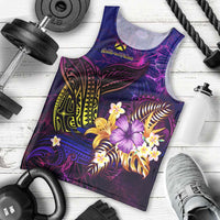 Wallis and Futuna Men Tank Top Whale Hibiscus Polynesian