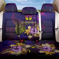 New Caledonia Back Car Seat Cover Whale Hibiscus Polynesian DT02 One Size Purple - Polynesian Pride