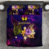 New Caledonia Bedding Set Whale Hibiscus Polynesian DT02 Purple - Polynesian Pride