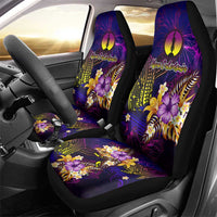 New Caledonia Car Seat Cover Whale Hibiscus Polynesian DT02 - Polynesian Pride