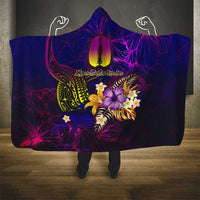 New Caledonia Hooded Blanket Whale Hibiscus Polynesian DT02 - Polynesian Pride