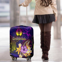 New Caledonia Luggage Cover Whale Hibiscus Polynesian DT02 - Polynesian Pride