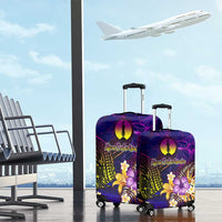 New Caledonia Luggage Cover Whale Hibiscus Polynesian DT02 - Polynesian Pride