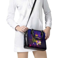 New Caledonia Shoulder Handbag Whale Hibiscus Polynesian DT02 - Polynesian Pride