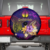 New Caledonia Spare Tire Cover Whale Hibiscus Polynesian DT02 - Polynesian Pride