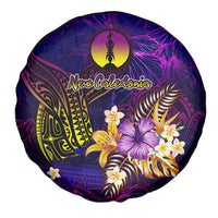 New Caledonia Spare Tire Cover Whale Hibiscus Polynesian DT02 - Polynesian Pride