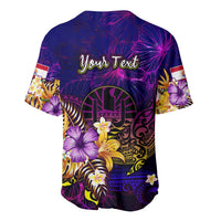 Tahiti French Polynesia Baseball Jersey Whale Hibiscus Polynesian DT02 - Polynesian Pride