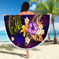 Tahiti French Polynesia Beach Blanket Whale Hibiscus Polynesian DT02 - Polynesian Pride