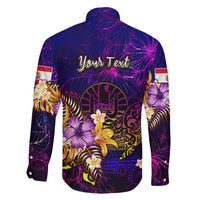 Tahiti French Polynesia Family Matching Long Sleeve Bodycon Dress and Hawaiian Shirt Whale Hibiscus Polynesian DT02 - Polynesian Pride
