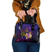 Tahiti French Polynesia Shoulder Handbag Whale Hibiscus Polynesian DT02 One Size Purple - Polynesian Pride