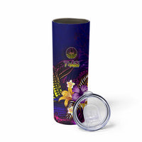 Tahiti French Polynesia Skinny Tumbler Whale Hibiscus Polynesian DT02 - Polynesian Pride