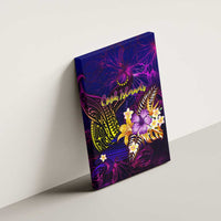 Cook Islands Canvas Wall Art Whale Hibiscus Polynesian