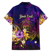 Nauru Family Matching Summer Maxi Dress and Hawaiian Shirt Whale Hibiscus Polynesian