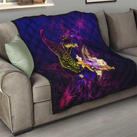 Tuvalu Quilt Whale Hibiscus Polynesian