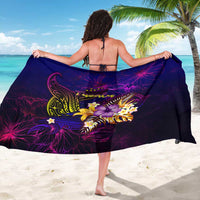 Tuvalu Sarong Whale Hibiscus Polynesian