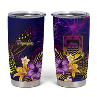 Tuvalu Tumbler Cup Whale Hibiscus Polynesian DT02 Purple - Polynesian Pride