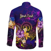 Northern Mariana Islands Family Matching Long Sleeve Bodycon Dress and Hawaiian Shirt Whale Hibiscus Polynesian