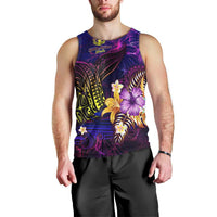 Northern Mariana Islands Men Tank Top Whale Hibiscus Polynesian