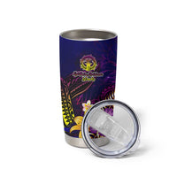 Northern Mariana Islands Tumbler Cup Whale Hibiscus Polynesian DT02 - Polynesian Pride