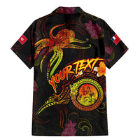 Wallis and Futuna Family Matching Mermaid Dress and Hawaiian Shirt Octopus Plumeria Polynesian Tattoo DT02 - Polynesian Pride