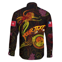 Wallis and Futuna Family Matching Off Shoulder Maxi Dress and Hawaiian Shirt Octopus Plumeria Polynesian Tattoo