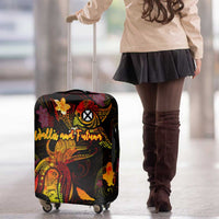 Wallis and Futuna Luggage Cover Octopus Plumeria Polynesian Tattoo