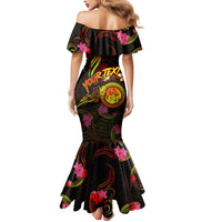 Wallis and Futuna Mermaid Dress Octopus Plumeria Polynesian Tattoo