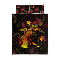 Wallis and Futuna Quilt Bed Set Octopus Plumeria Polynesian Tattoo DT02 - Polynesian Pride